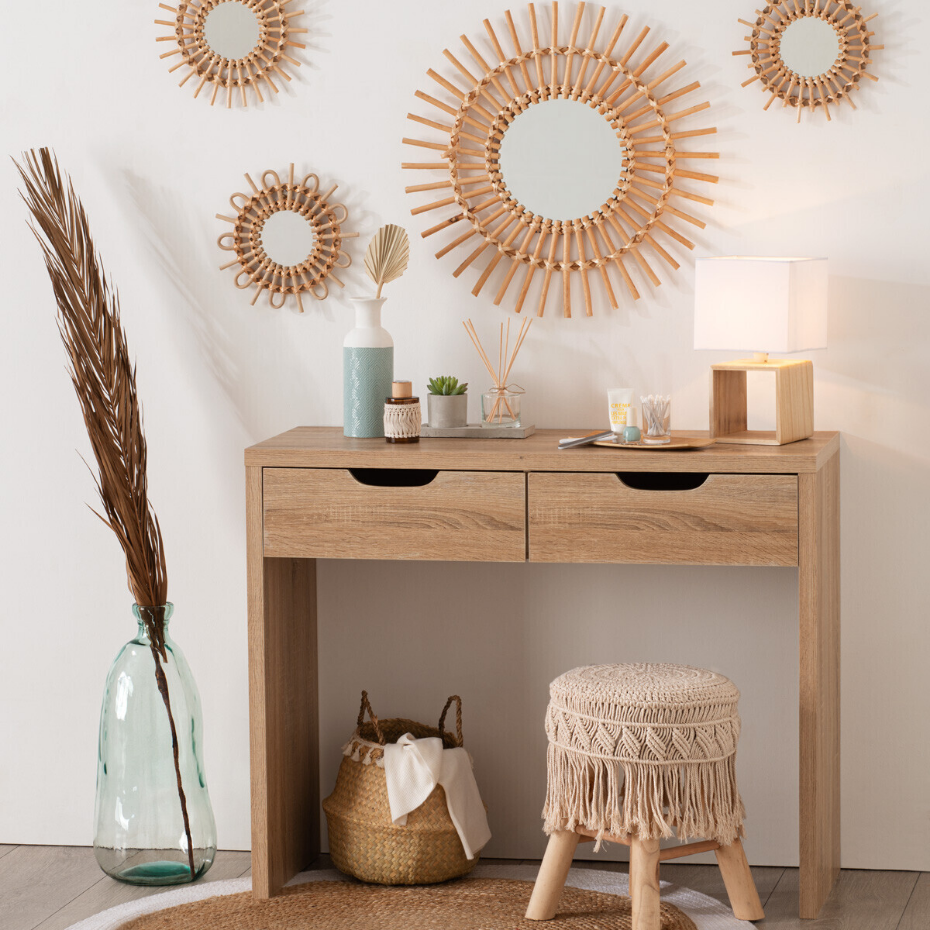 Lampe en bois cube POJO