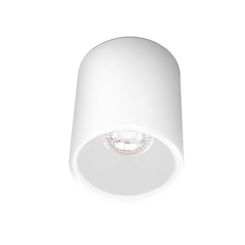 Spot Essentiel Cylindre Blanc Intérieur Blanc