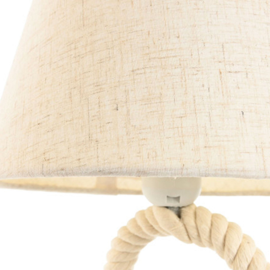 Lampe à poser corde déco bord de mer 25x25x39cm