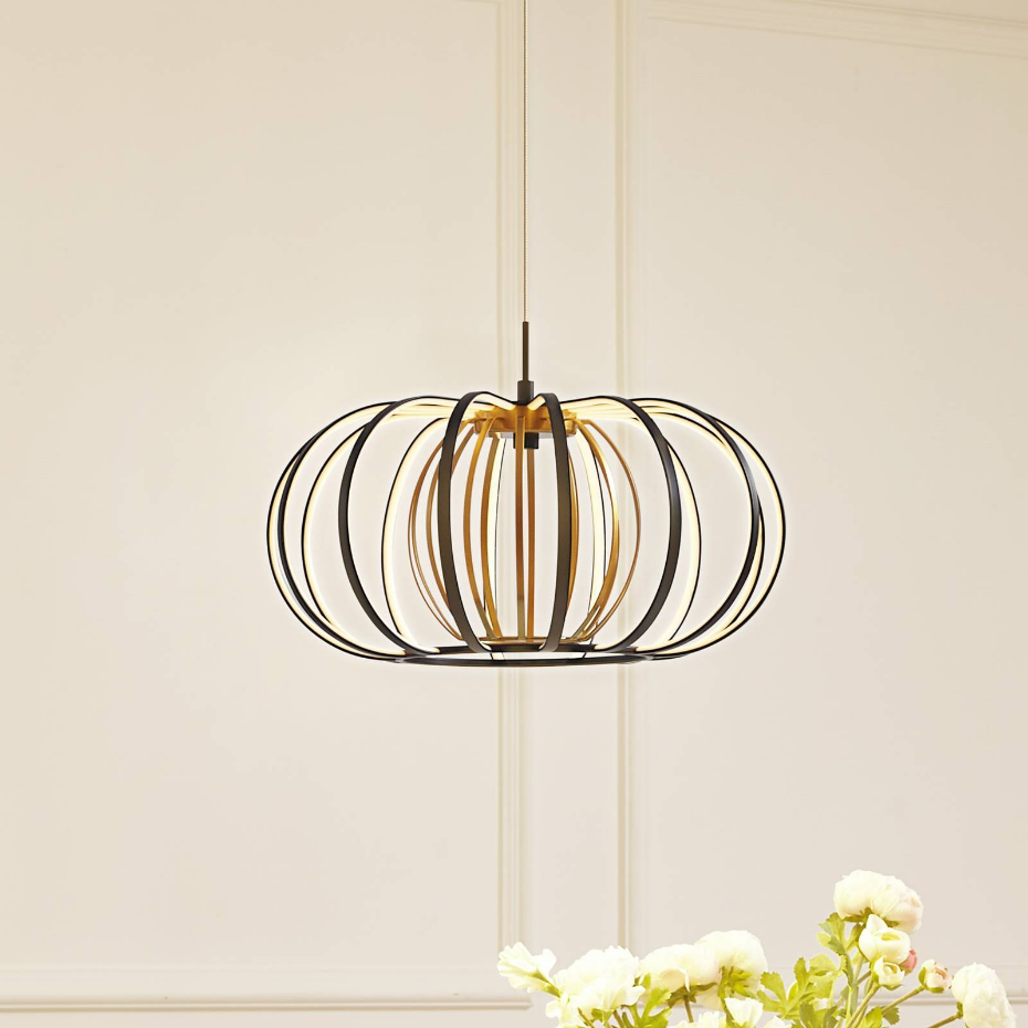 Suspension en métal moderneLED, Birger