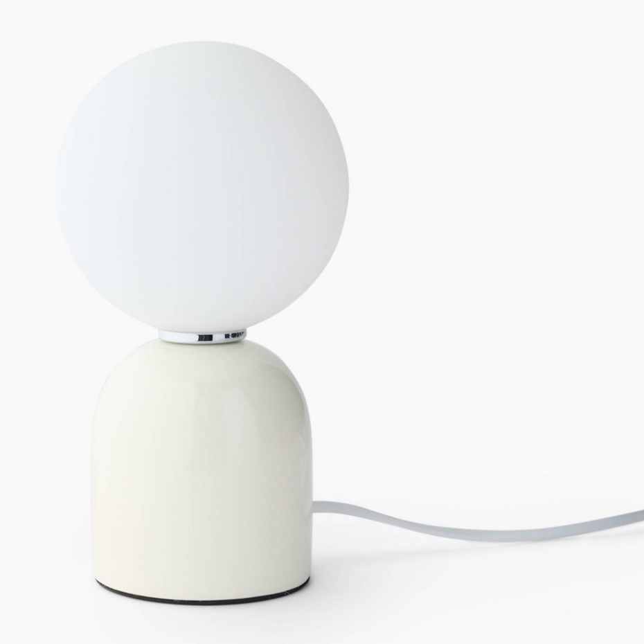 Lampe boule, 12xH22cm, en métal