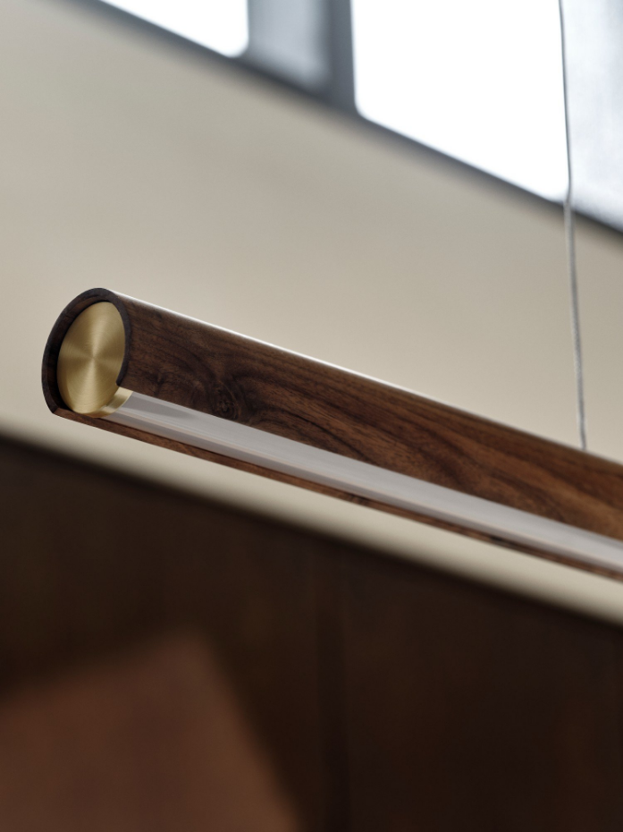 Suspension Akeno  Bois Nature (marron) ,  H. 5,5 - IP20 - LEDModule /  DFTP Intérieur