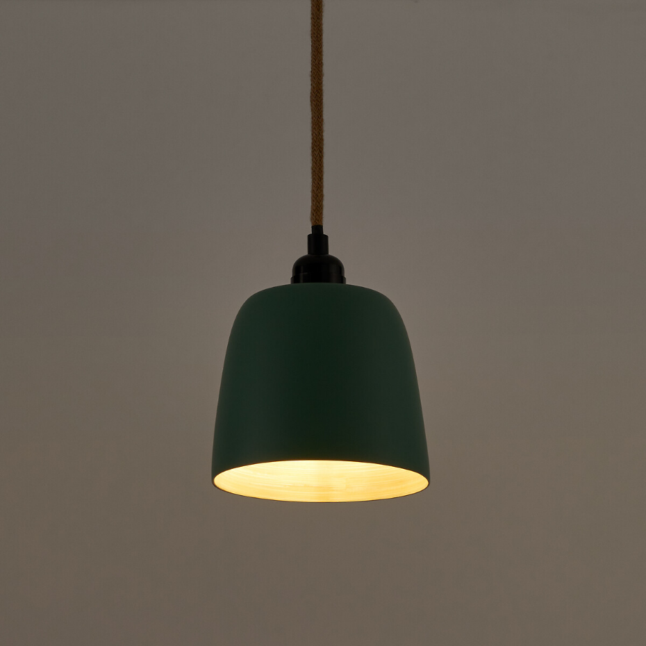 Suspension en bambou colorée Ø15 cm, Bineta