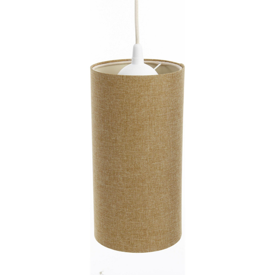 Suspension en lin rond Boho Elegant