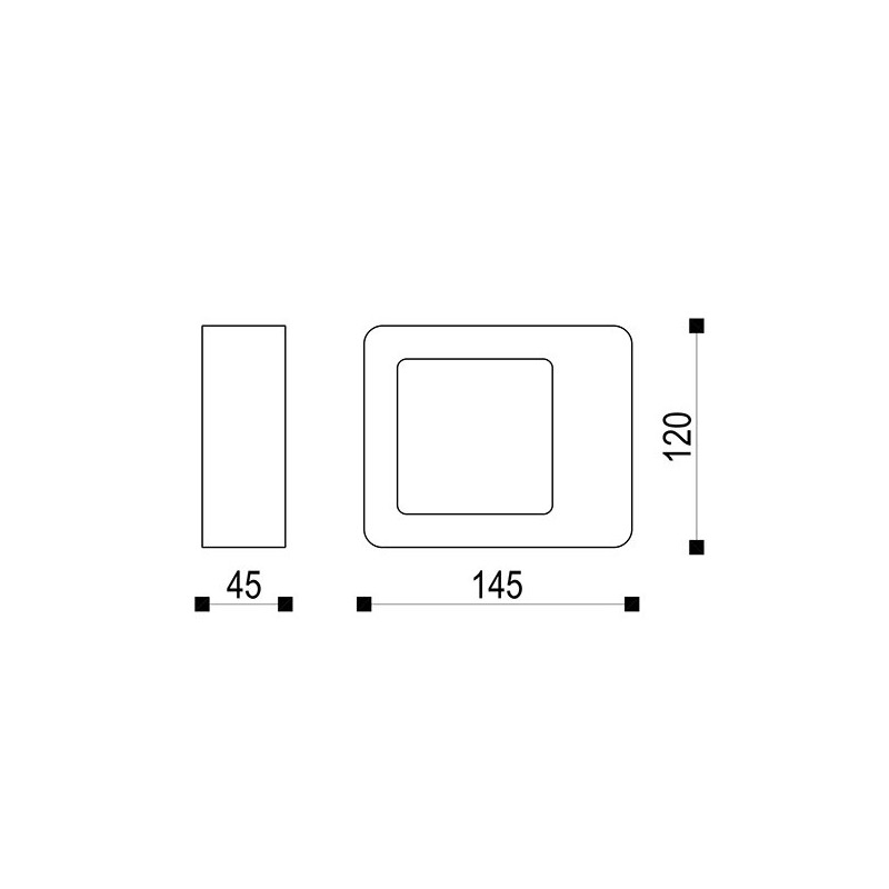 Applique Extérieur Design Led Illusion 450 Lumen