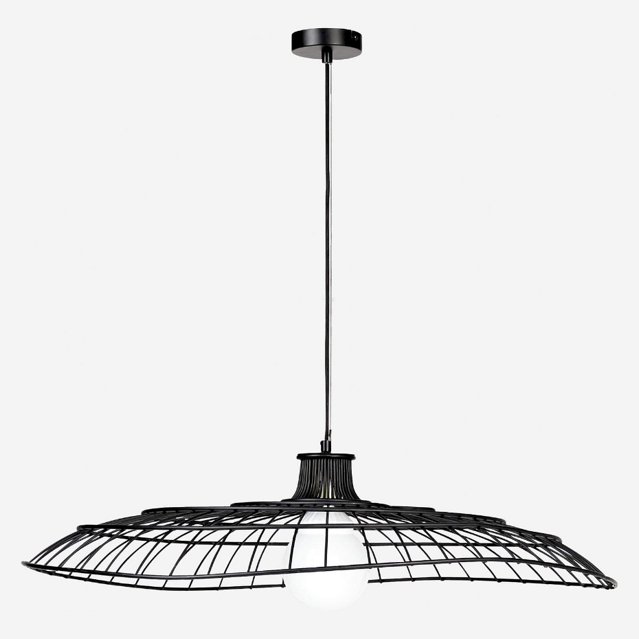 Suspension et lustre acier NELLY