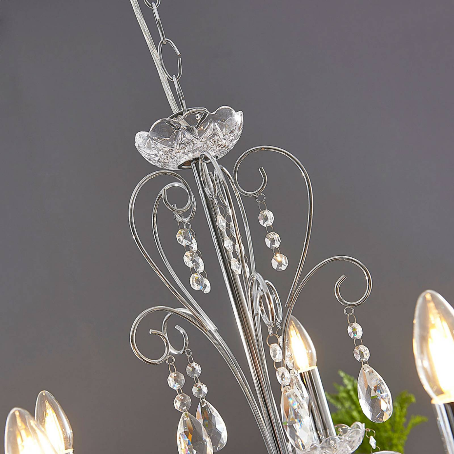 Lustre en cristal en métal, Solveig