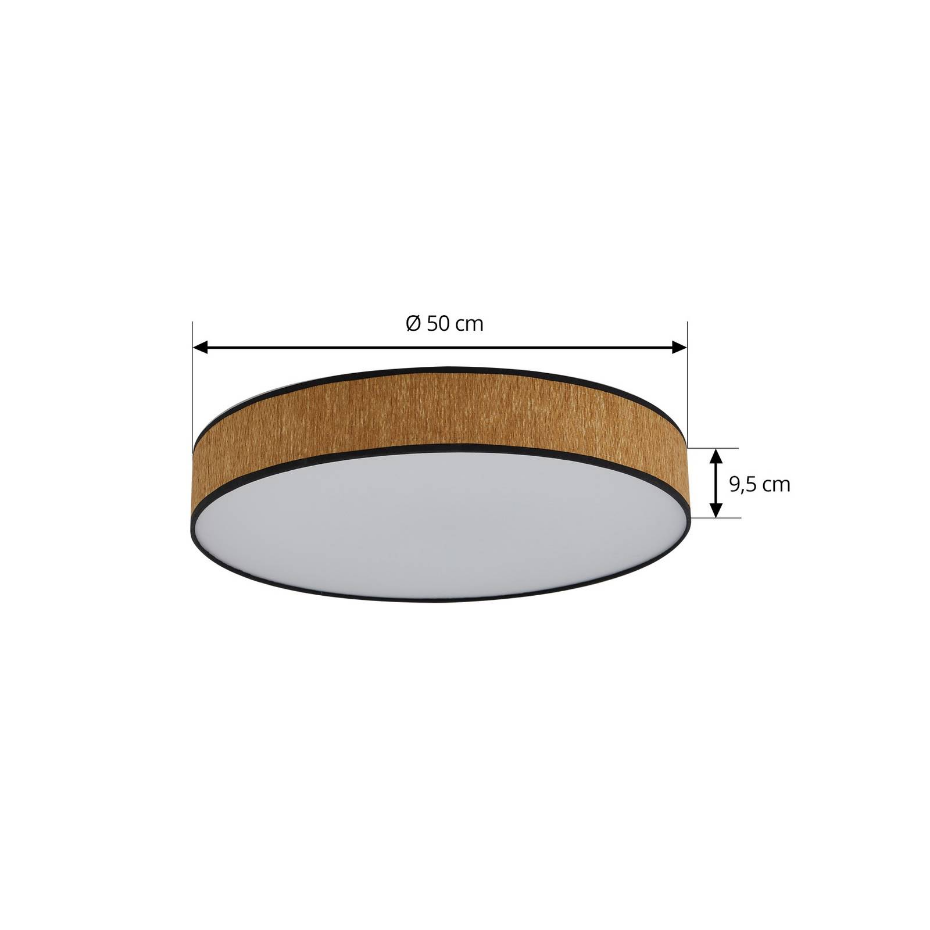 Plafonnier en bois moderneLED, Jutis