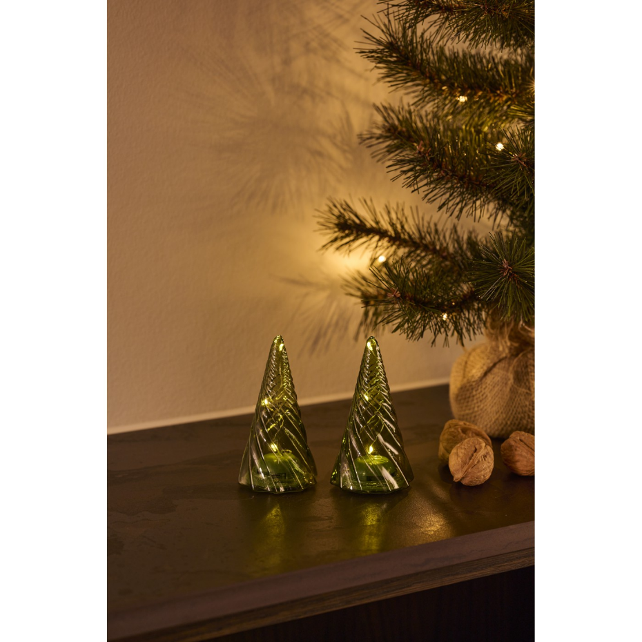Lot de 2 sapins LED Vilma