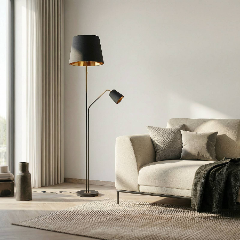 Lampadaire en métal moderne, Efalia