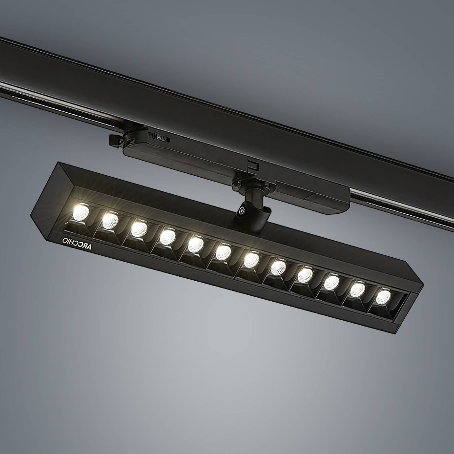 Projecteur pour rail électrique en aluminiumLED
