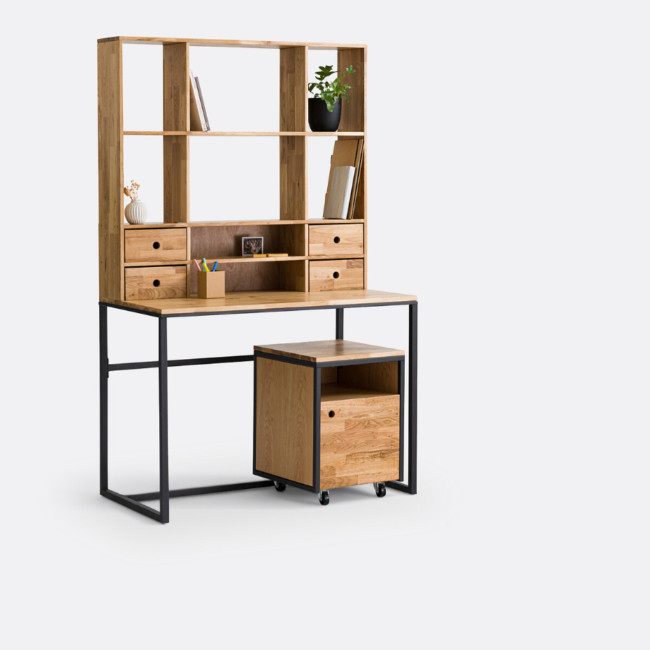 Caisson de bureau à roulettes, Hiba