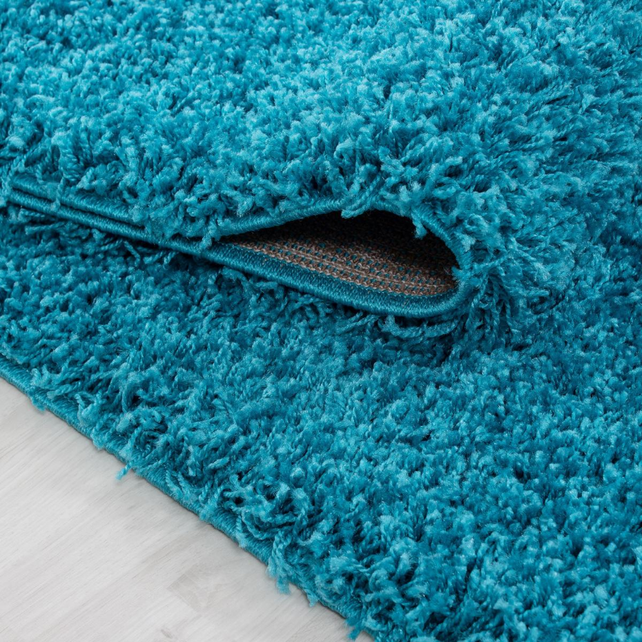 Tapis poils longs shaggy tissé motif uni UNI L