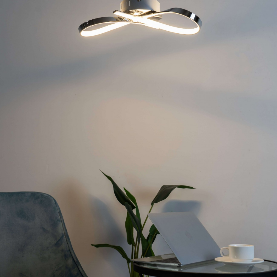 Plafonnier LED design ruban infini - ACHT