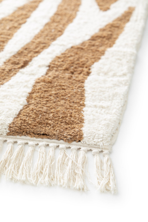 Tapis coton imprimé zébré SAFARI