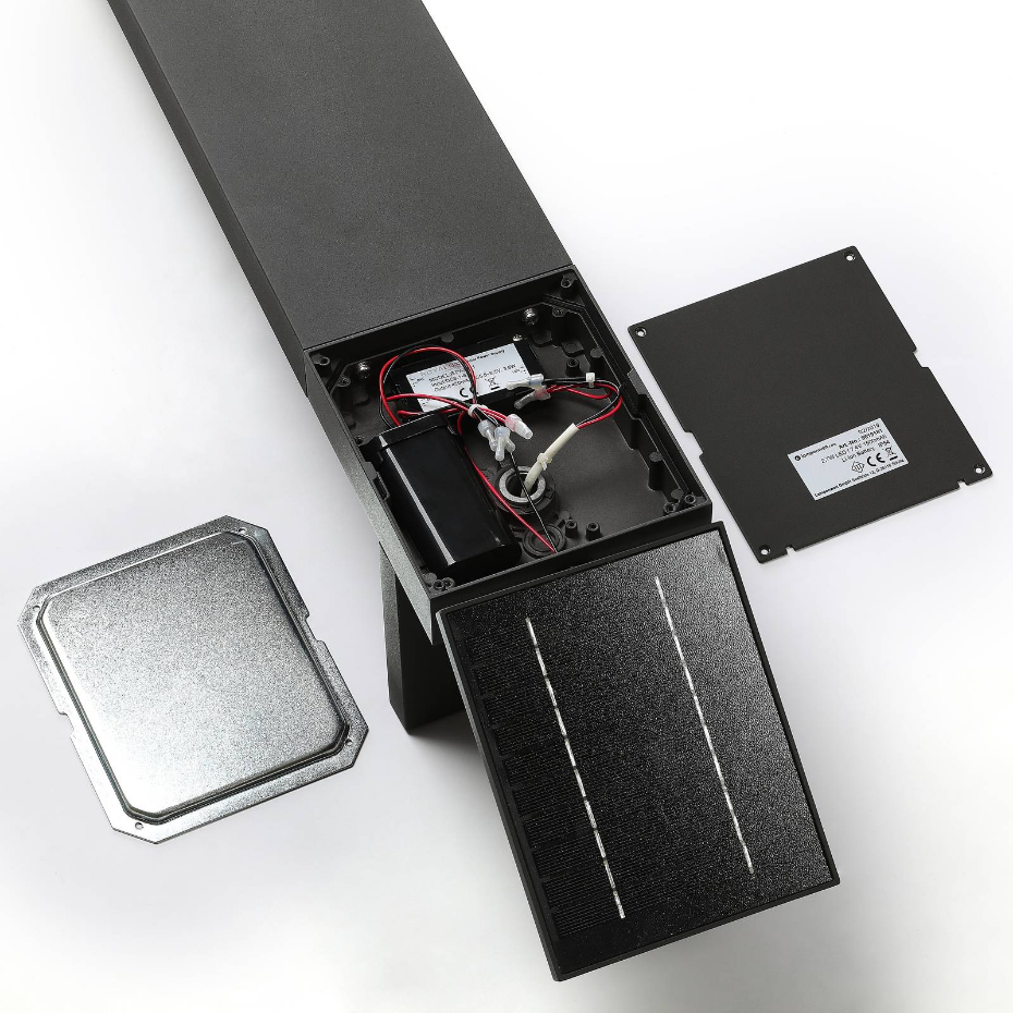 Lampe solaire en aluminium moderneLED