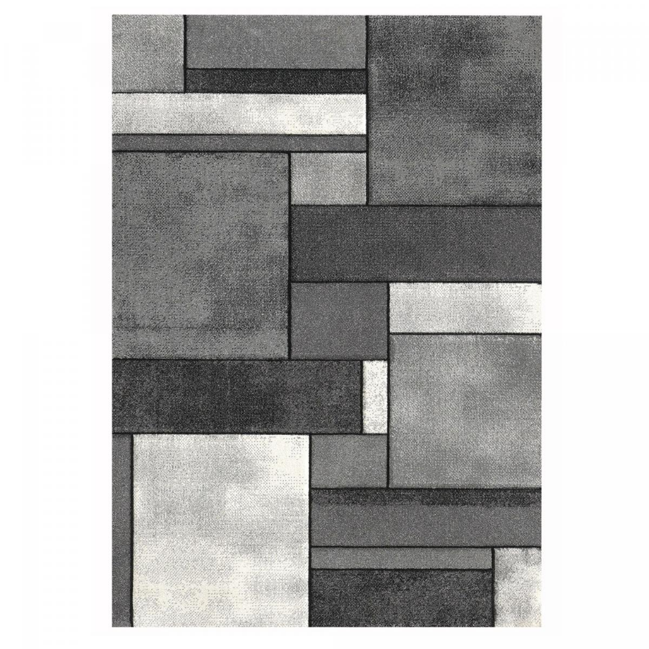 Tapis salon et chambre tissé motif géométrique LYN8 GEOME