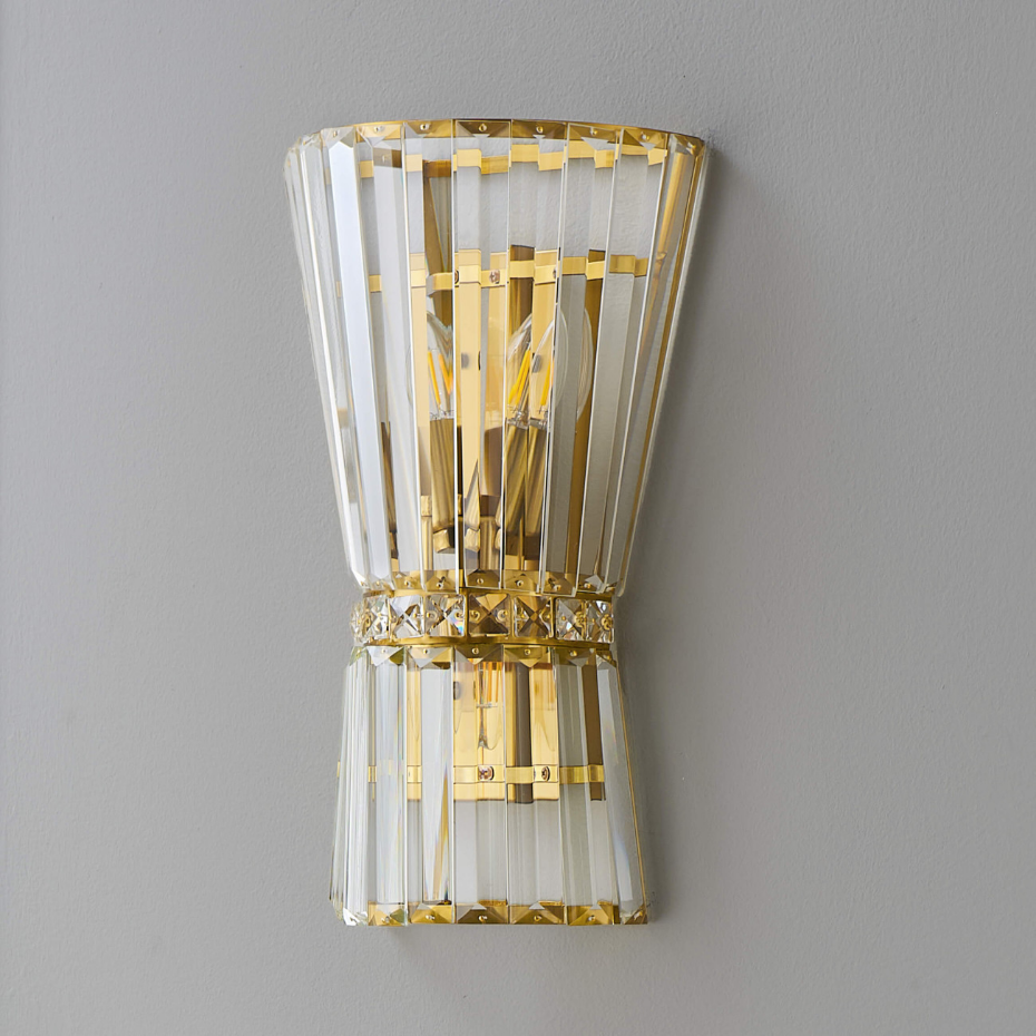 Applique cristal et structure dorée - GIOVA