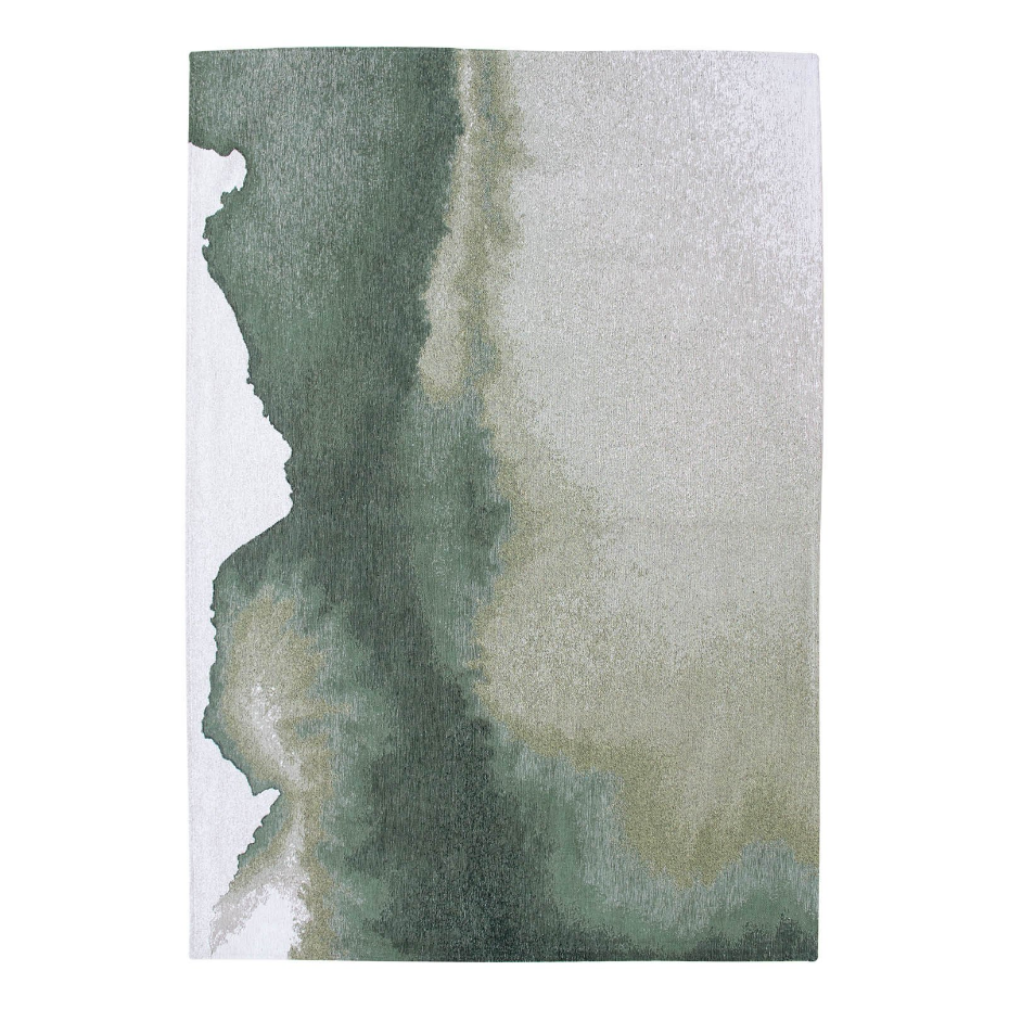 Tapis salon et chambre tissé plat GREEN MIRAGE