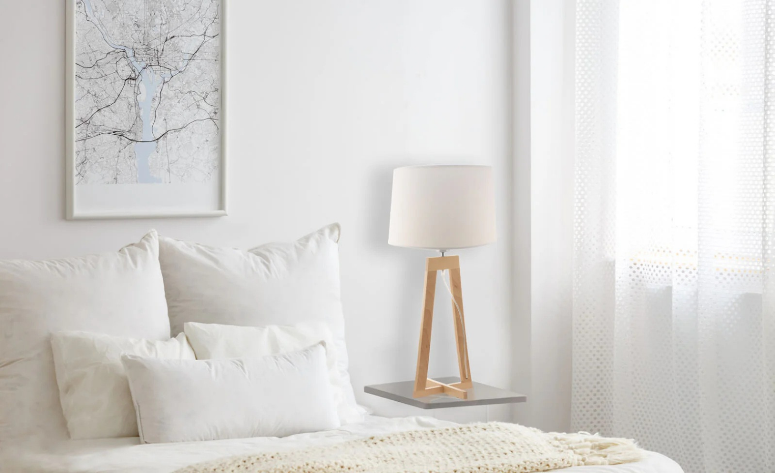 Lampe design en bois , SACHA LT
