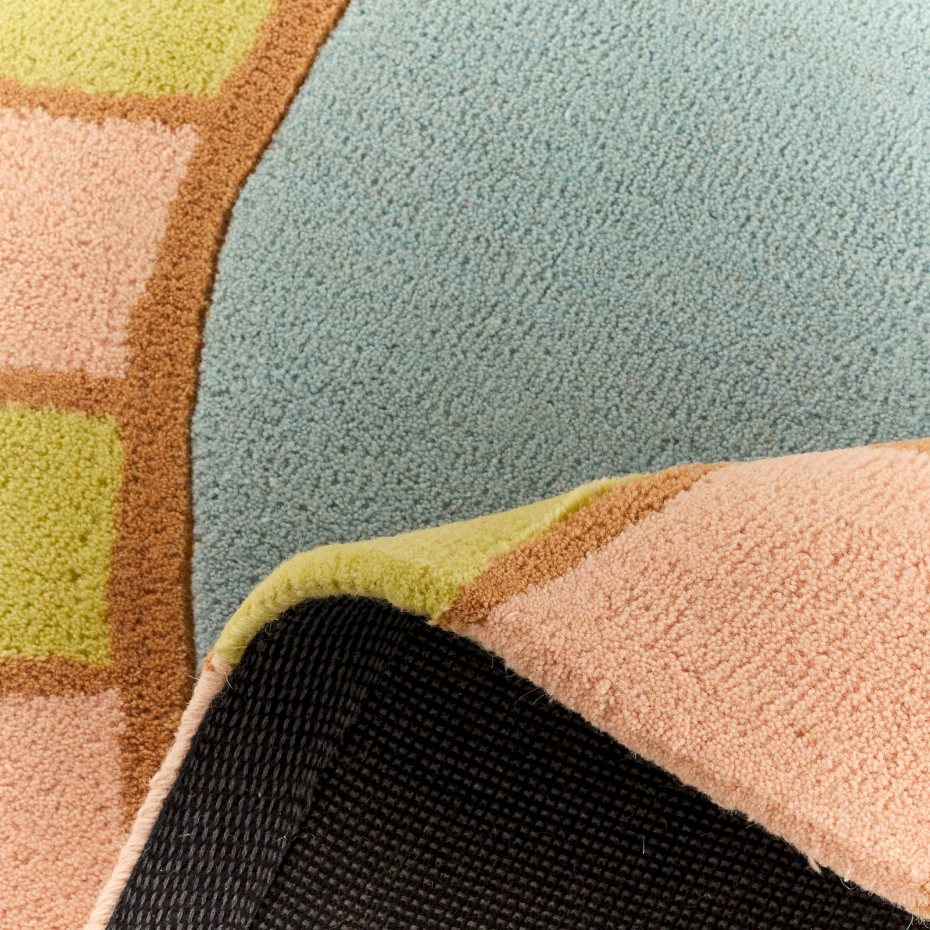 Tapis fait main en laine et coton Pantone
