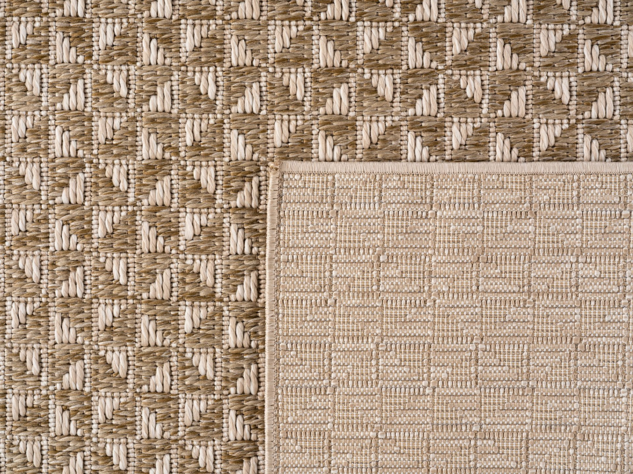 Tapis intérieur extérieur tissé uni NEREA