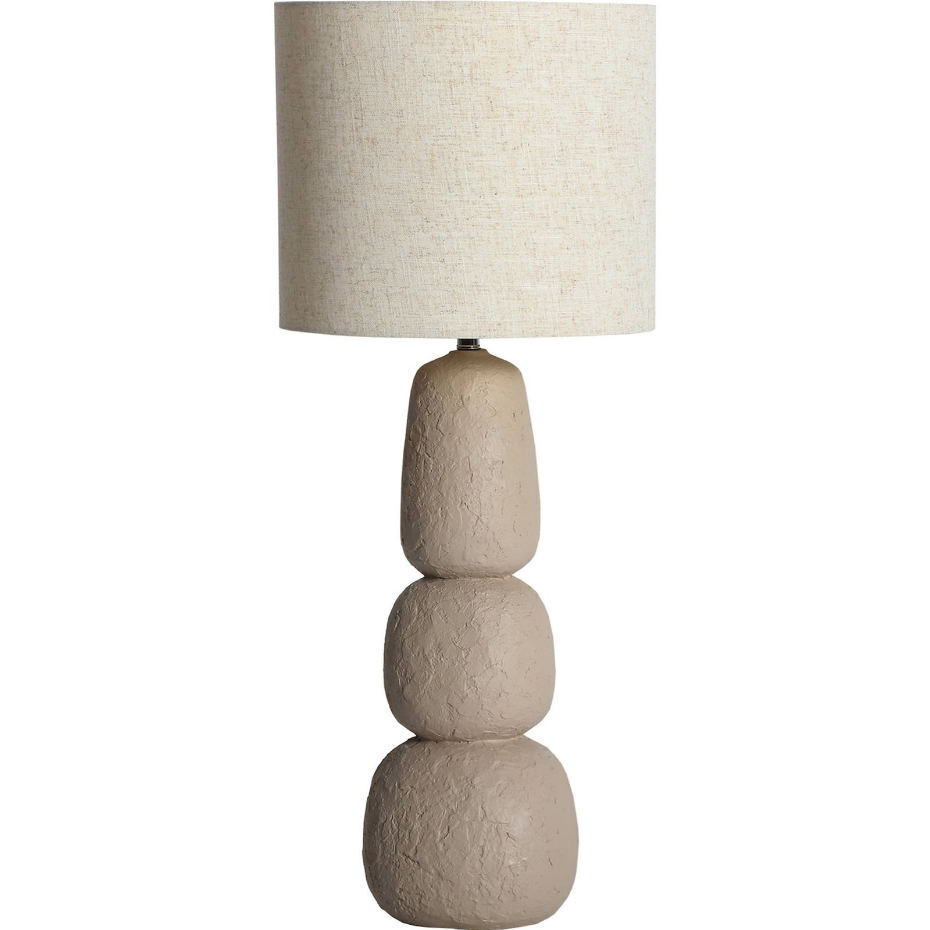 Lampe à poser contemporaine en résine finition texturée