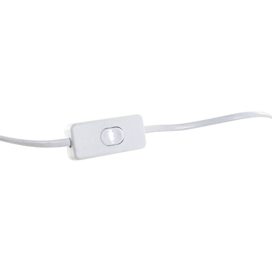 Lampe de table en bois et polyester forme ronde Scandi
