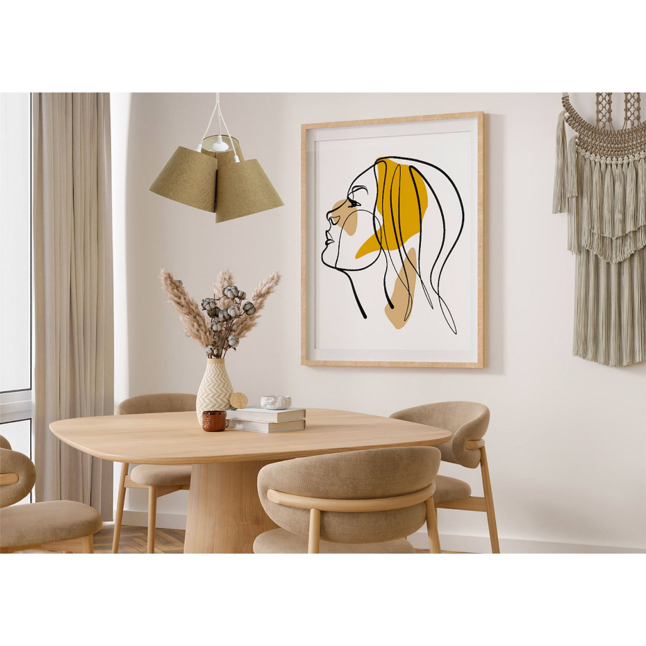 Suspension en tissu rond Boho Elegant