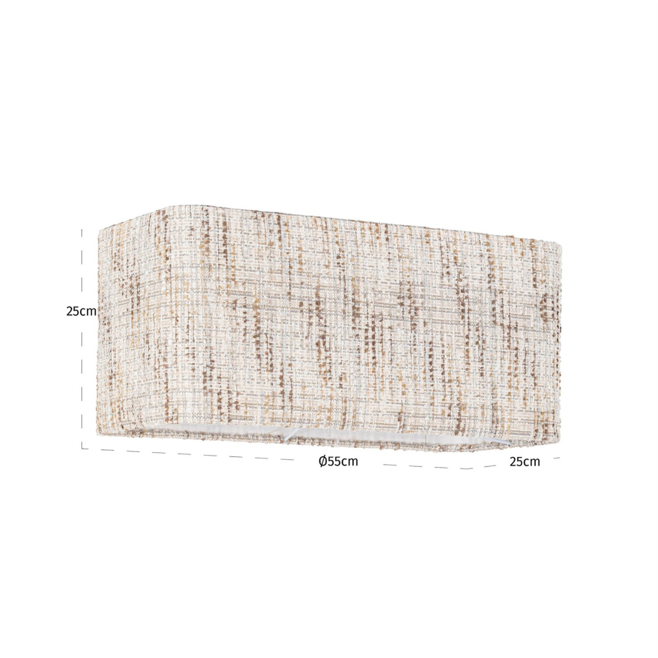 Abat-jour rectangulaire en polyester