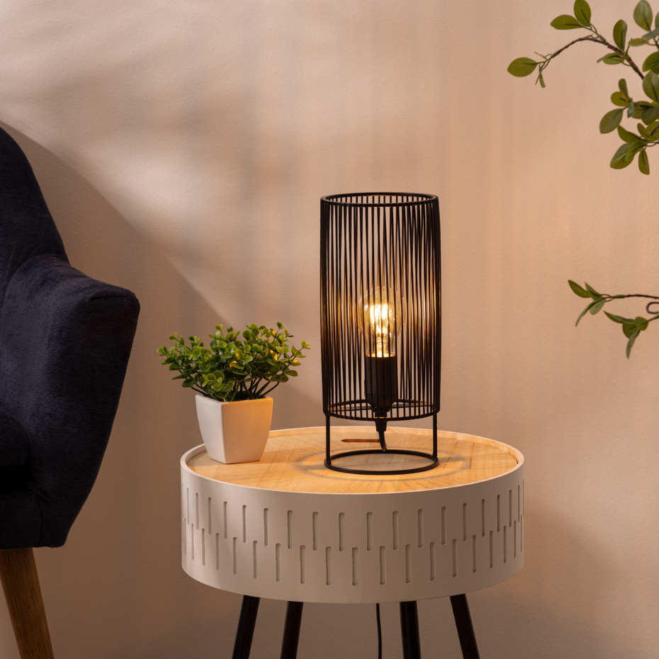 Lampe à poser métal ajouré NORA