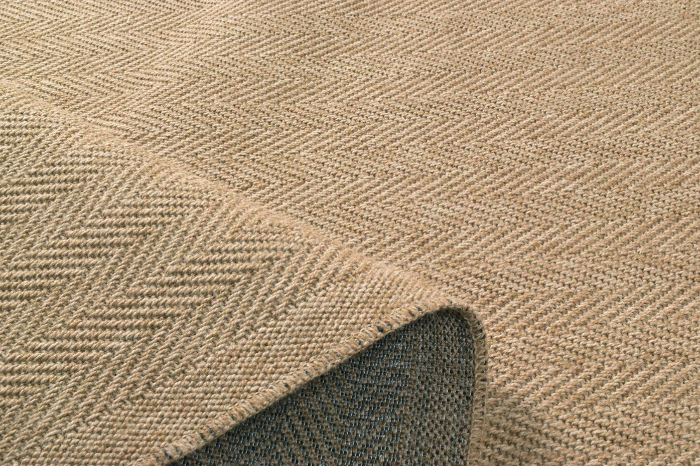Tapis intérieur extérieur aspect jute cheuvrons NATURE