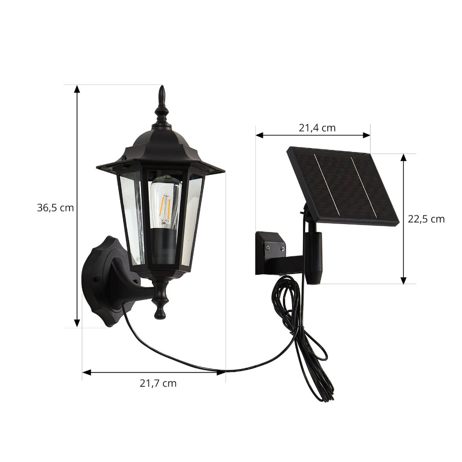 Lampe solaire extérieure en aluminiumLED