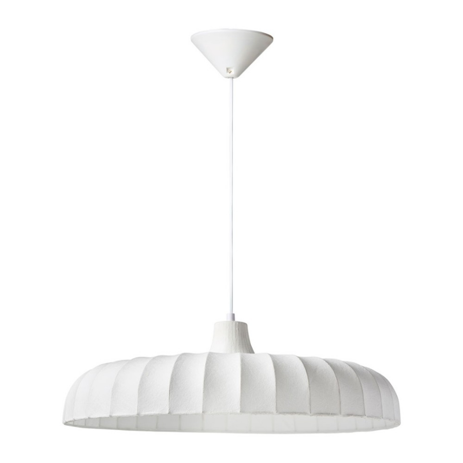 Suspension Tissu Blanche Diamètre 50