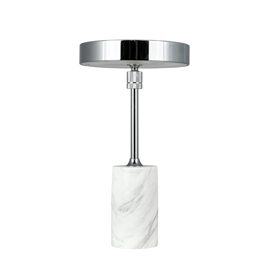 Lampe à poser LED Starlight chrome, marbre gris