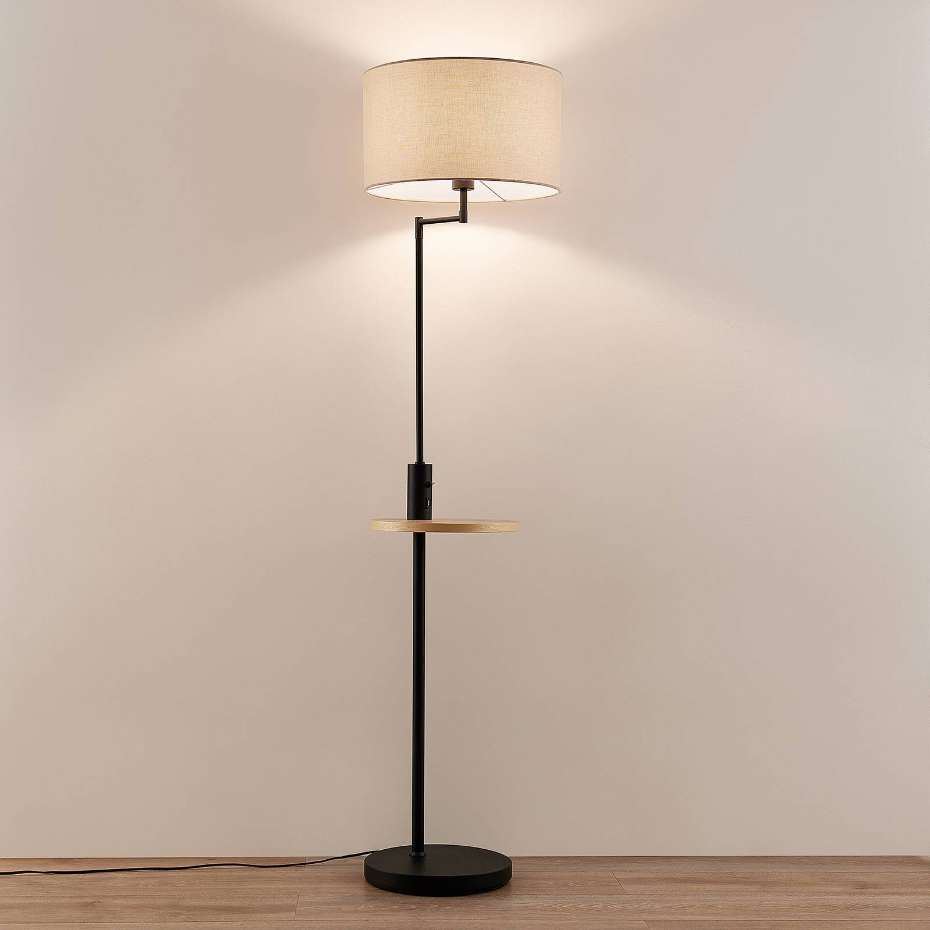 Lampadaire en métal moderne, Zinia