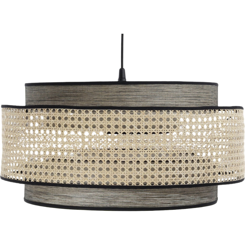 Suspension en rotin et tissu Doblo