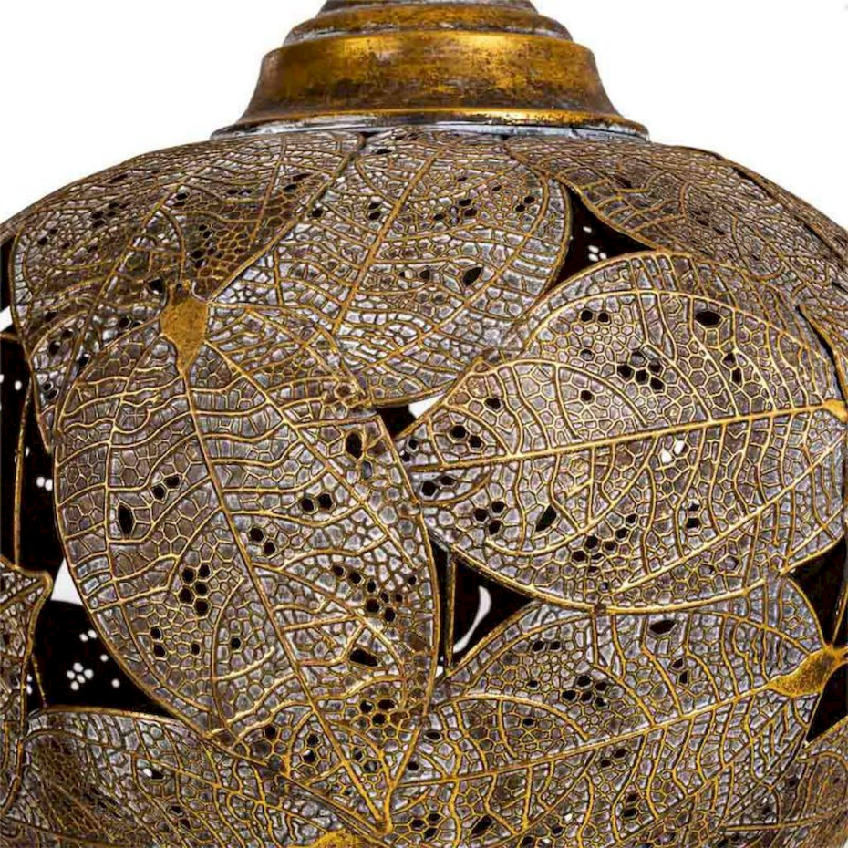 Suspension en fer doré style oriental organique