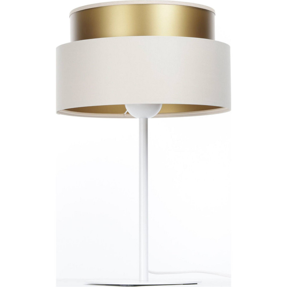 Lampe à poser ronde en tissu Duo ellegant