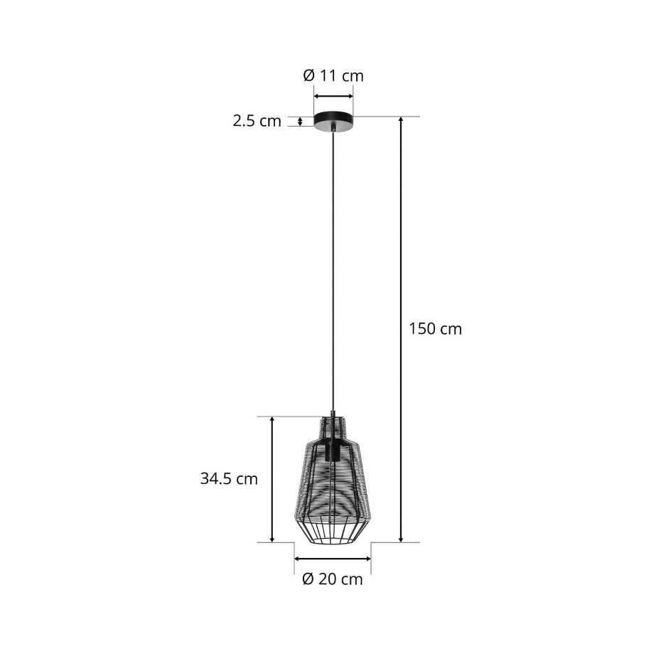 Suspension en aluminium vintage, Tinko