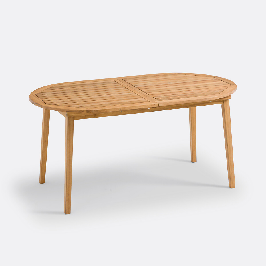 Table de jardin en acacia, 8 couverts, Nouska