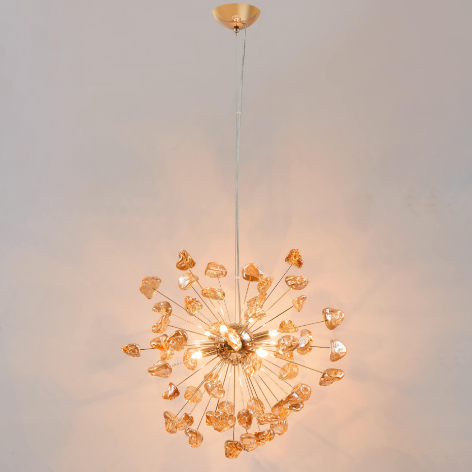 Suspension avec perles en verre - RIMELIA