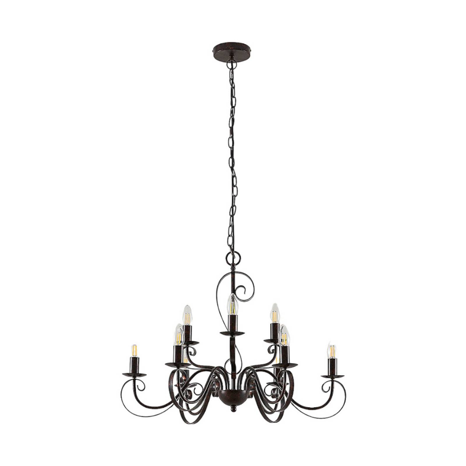 Lustre en métal traditionnel, Caleb