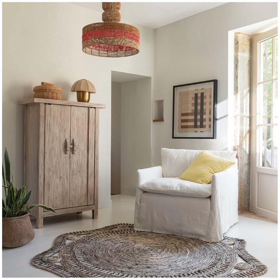 Lampe HÉLOÏSE métal et AJ tissu
