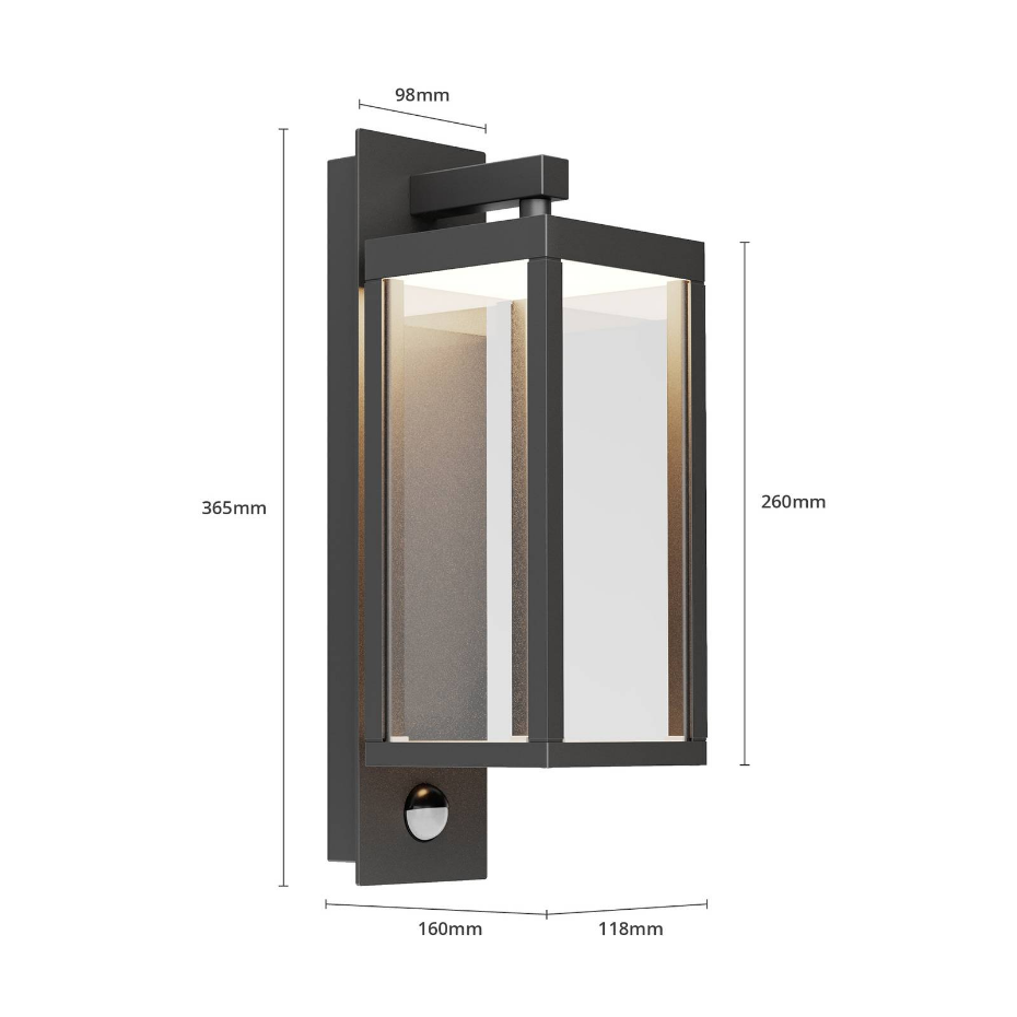Applique extérieure en aluminium moderneLED