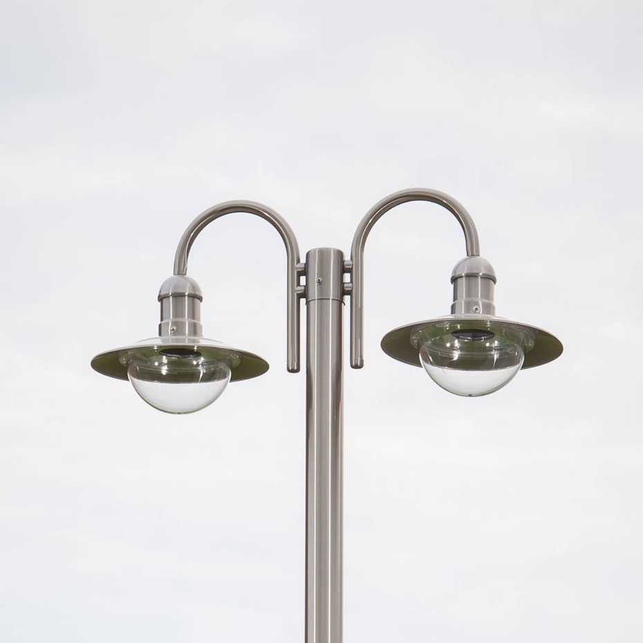 Lampadaire extérieur en inox moderne, Damion
