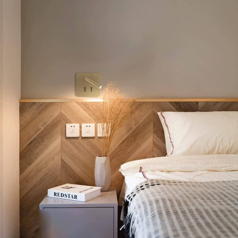Applique Led Tête De Lit Dorée Cayman II