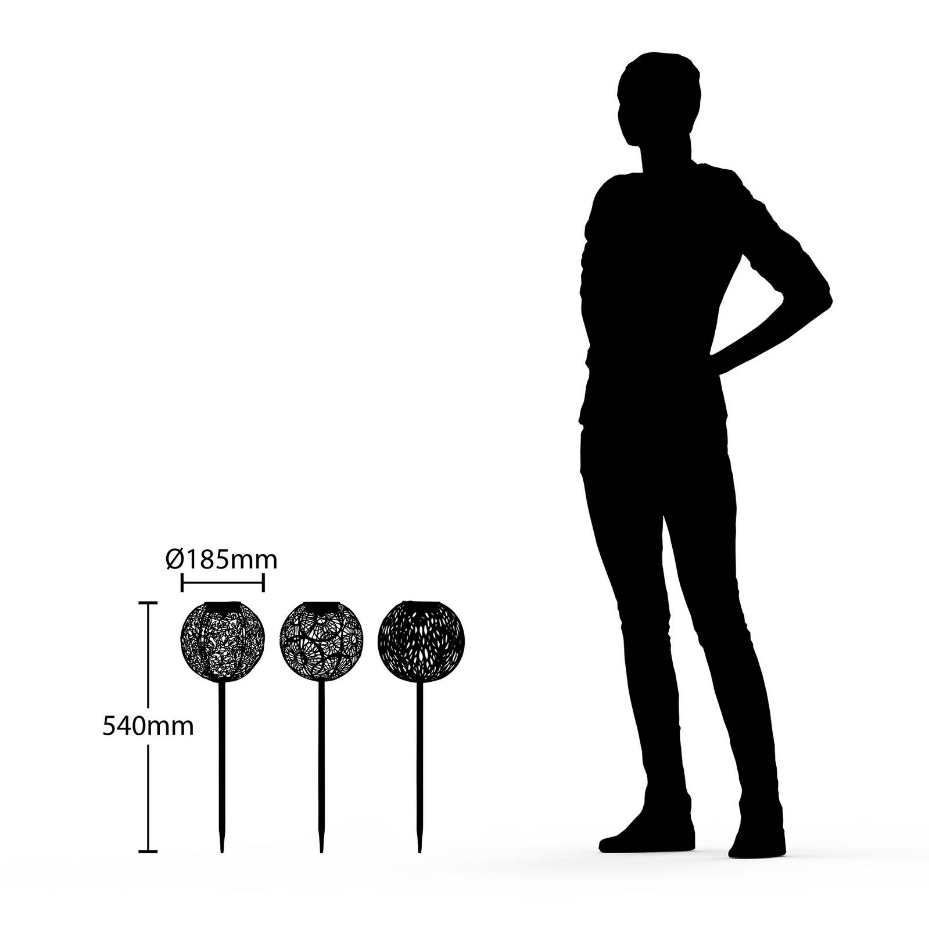 Lampe solaire en métalLED, Vilani