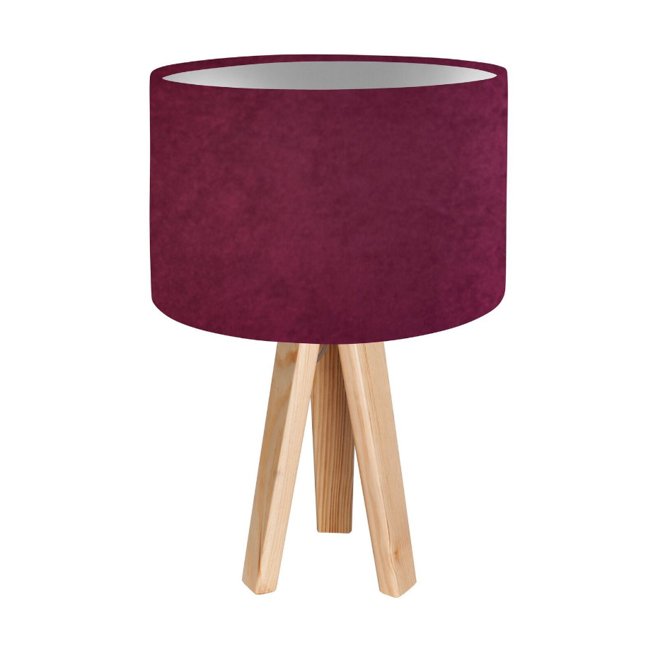 Lampe de chevet en bois Glamour