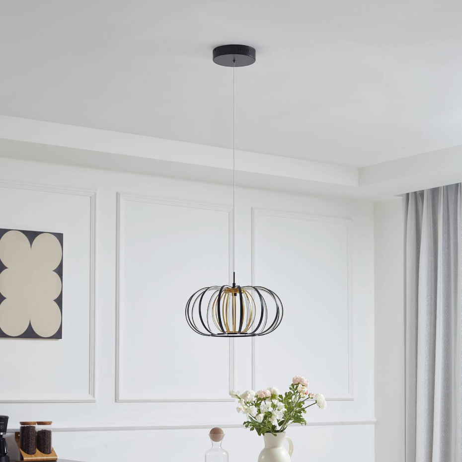 Suspension en métal moderneLED, Birger